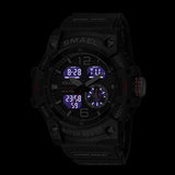 Luxury Men's Digital Sport Watch – Dual Display Waterproof Military Wristwatch with Date Function