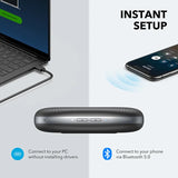 Anker PowerConf Bluetooth Speakerphone: 6 Microphones, Improved Voice Capture, 24-Hour Call Duration