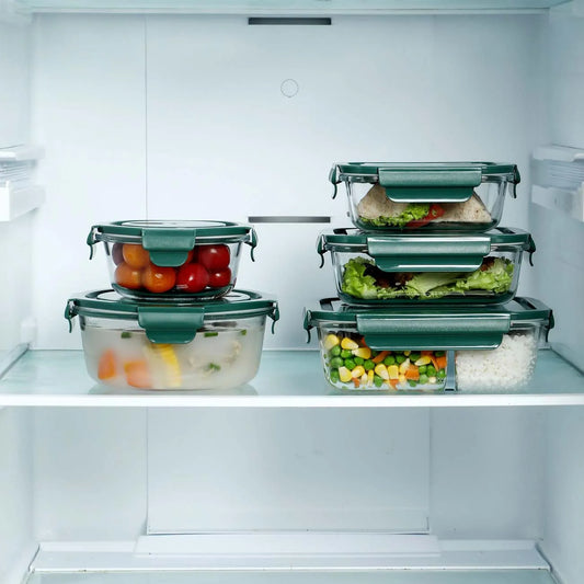 Borosilicate Glass Food Container: Microwave-Safe Lunch Box with Lid for Office Professionals