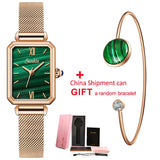 Ultra-thin Quartz Wristwatch for Women: High-Quality Waterproof Rectangle Ladies' Creative Clock