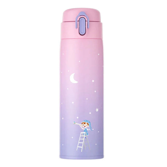 350ml Fashion Thermal Water Bottle: Vacuum Insulated, Bouncing Lid, 316 Stainless Steel, Leak-Proof Flask