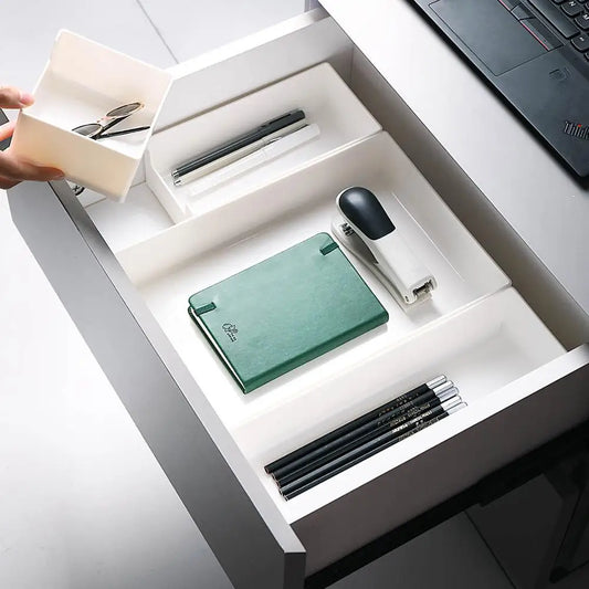 Drawer Divider Storage Box: Thickened Organizer for Desktop and Kitchen Essentials