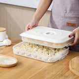 Quick-Frozen Dumpling Tray: Refrigerator Fresh-Keeping Box for Multi-Layer Storage of Wontons and Dumplings