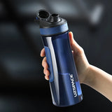 UZSPACE BPA-Free Shaker Water Bottle: Portable Shaker Design, Ideal for Sports, Made of Plastic, Suitable for Gym, Outdoor Tours