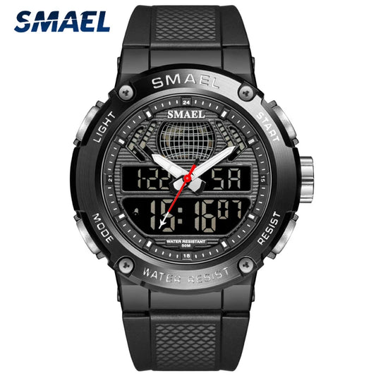 Men's Luxury Dual Display Sports Watch – Waterproof Military Quartz Digital Wristwatch | Top Fashion Brand