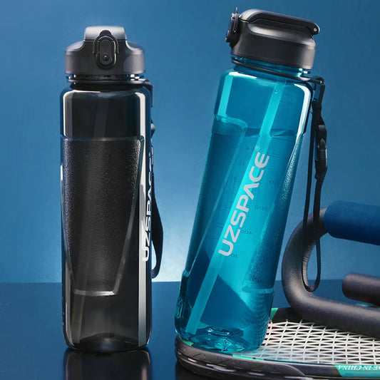 Summer Large-capacity Sport Water Bottles: Tritan Plastic with Straw, Portable and Leakproof Design, BPA-Free, Ideal for Outdoor Travel