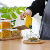 Transparent Food Storage Container: Ideal for Cereal, Tea, Coffee, Snacks, and Grains