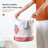 Plush Toy Doll Foldable Laundry Basket for Bathroom Storage of Soiled Clothes