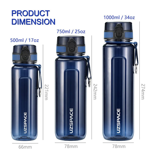 Large Capacity Sports Water Bottle: 1000ML Protein Shaker, Ideal for Outdoor Tours and Gym, Made of Tritan Plastic, Portable and Leakproof, BPA-Free