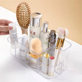 Wall-Mounted Cosmetic Storage Organizer: No-Drill Solution for Sorting Skin Care Products, Lipsticks, and More in the Bathroom