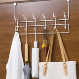 Multi-Functional Iron Hook Organizer: No-Drill Rack for Clothes, Towels, Hats, Bags, Bedroom, or Living Room Accessories