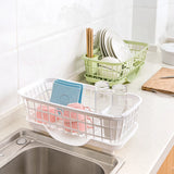 Plastic Sink Dishes Holder: Organize Kitchen Dishes, Bowls, and Utensils with this Handy Draining Rack