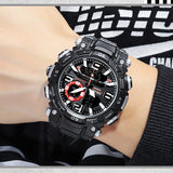 Luxury Men's Sport Watch – Quartz Waterproof Military Wristwatch with Luminous Digital Display