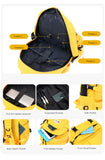 Stylish Yellow Oxford Backpack: Waterproof and Spacious, Perfect for Girls' School Bags and Teenagers