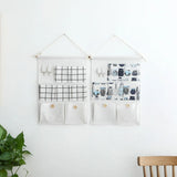 Waterproof Cotton Linen Hanging Storage Bag: Organizer for Wardrobe, Office, and More