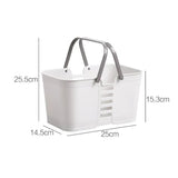 Portable Bathroom Shower Basket: Plastic Organizer for Bath Storage and Chancery