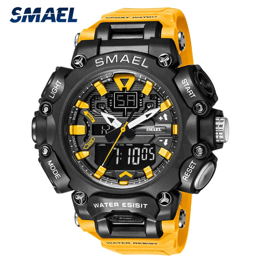 Men's Fashion Sport Watch – Dual Display Waterproof Digital Quartz Military Wristwatch from Top Brand