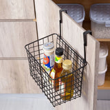 Versatile Hanging Basket: No-Punch Storage Shelf for Bathroom and Kitchen Supplies