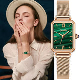 Ultra-thin Quartz Wristwatch for Women: High-Quality Waterproof Rectangle Ladies' Creative Clock