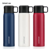 UZSPACE 500ml Stainless Steel Vacuum Flask: Portable and Leakproof, Ideal for Business Use, Simple Shaker Design