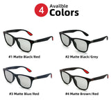 Classic Photochromic Sunglasses – Polarized Square Driving Shades for Men and Women | Color-Changing Matte Transition Sunglasses