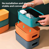 Dust-Proof Household Storage Box with Lid: Organize Clothes and Sundries on Desktop or Makeup Vanity