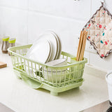 Plastic Sink Dishes Holder: Organize Kitchen Dishes, Bowls, and Utensils with this Handy Draining Rack