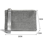 Women's rhinestone wristlet bag: vintage glamour for phones and wallets