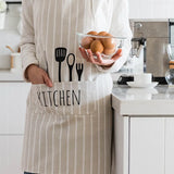 Waterproof Polyester Apron with Pockets: Ideal for Kitchen Use, Suitable for Men and Women