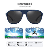 Ultralight Pilot Polarized Sunglasses for Men - Ideal for Driving, Fashionable Sun Glass Goggles with UV400 Protection