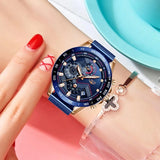 LIGE Luxury Fashion Women's Waterproof Watch: Casual Dress Wristwatch for Ladies