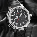 Luxury Military Sports Men's Watch - Top Brand, Dual Display, Waterproof Digital and LED Quartz Fashion Wristwatch