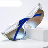 Stylish Polarized Half-Frame Sport Sunglasses: Suitable for Men and Women, Classic Driving Shades with UV400 Protection