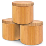 Bamboo Spice Box with Lid: Storage Jar for Sugar, Salt, Pepper, Herbs, and Toothpicks - Essential Kitchen Accessory