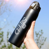 1000ml/750ml Double-Walled Stainless Steel Thermos Mug with Carry Bag – Travel Vacuum Flask for Coffee, Tea, and Water – Climbing Thermal Bottle