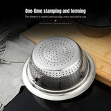 Stainless Steel Vegetable Washing Basket: Round Sieve for Washing and Draining Rice