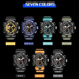 Luxury Men's Sports Watch – Multifunctional Quartz LED Digital Wristwatch with Waterproof Features from a Top Brand