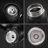 Stainless Steel Vacuum Flask: With an 18oz capacity, it's designed for men and is suitable for business, in the car, for tea, and for students