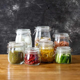 Glass Pickle Jar with Lid: Sealed Storage Container for Tea, Cereals, Coffee, and More