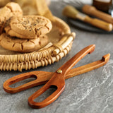 Wooden Bamboo Kitchen Tongs: Versatile Utensil for Handling Salad, Steak, Bacon, Bread, and Cake during BBQ