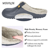 Winter Plush Waterproof Slippers: Warm Eva Fur Clogs for Men and Women