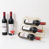 Nordic Style 6-Grid Wrought Iron Bottles Rack for Stylish Home Décor