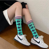 Trendy Autumn Winter Women's Socks: Fashionable Colorful Stockings with Plant, Hedgehog, and Sloth Designs in Cotton