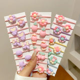 Cute Cartoon Elastic Bands: 50Pcs/Lot Children's Hair Accessories