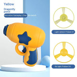 Cat and Dog Toy Collection: Light Gun Bamboo Dragonfly and Sports Frisbee, Ideal for Pet Training—Firing Gun Not Included