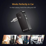 Zetsage BH044 Aux to Bluetooth 5.0 Adapter: Wireless Receiver Car Kit, enabling hands-free calls and music playback