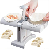 Automatic Double Head Dumpling Maker Machine, DIY Mold for Empanadas and Ravioli, Kitchen Tool and Accessory