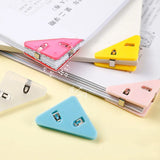 20pcs Triangle Clip Binder Clips: Creative Paper Corner Clips for Desk and Shelf Organization in the Office