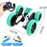 360° Drift Stunt RC Car: Double-Sided Flips, Remote Control, 4WD