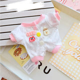 Hooded Jumpsuit Poncho Outfit for 17cm Labubu – Cute Mini Plush Doll Clothes & Accessories for Fans and Dress-Up Gifts